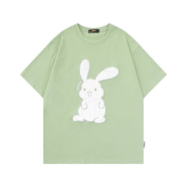 가바바 여성 귀여운 토끼 프린팅 반팔 티셔츠 G76787 - 10대, 20대, 30대 여성쇼핑몰 남성쇼핑몰 | 가바바