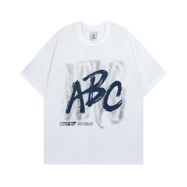 가바바 남녀공용 ABC 알파벳 프린팅 반팔 티셔츠 G77052 - 10대, 20대, 30대 여성쇼핑몰 남성쇼핑몰 | 가바바