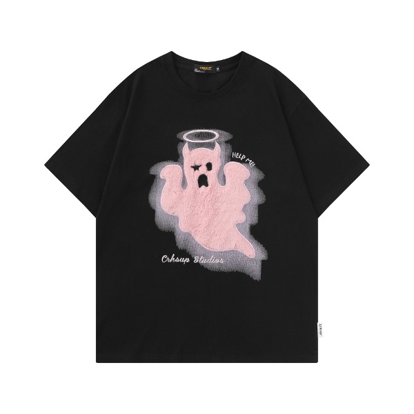 [당일발송/주문폭주] 가바바  남녀공용 작은 악마 포인트를 준 반팔 티셔츠 G77113 - 10대, 20대, 30대 여성쇼핑몰 남성쇼핑몰 | 가바바