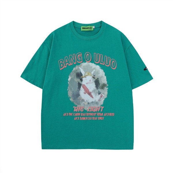 가바바 티셔츠 귀여운 토끼 프린팅 반팔 티셔츠 G74821 - 10대, 20대, 30대 여성쇼핑몰 남성쇼핑몰 | 가바바