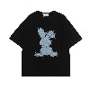 가바바 남녀공용 블루 레빗 로고 반팔 티셔츠 G76948 (빅사이즈 M~2XL)