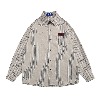가바바 남녀공용 데일리로 입기 좋은 단정 오버핏 카라 긴팔 셔츠 G77507 (빅사이즈 M~XL)